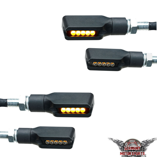 LED Blinker Corner schwarz 4er Set