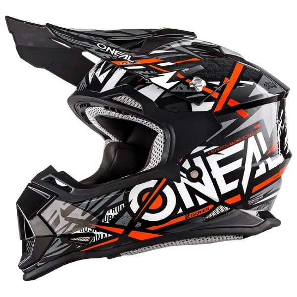 Oneal 2Series Kinder MX Helm Synthy Orange Motocross Enduro Cross Motorrad Größe Small (49/50cm)